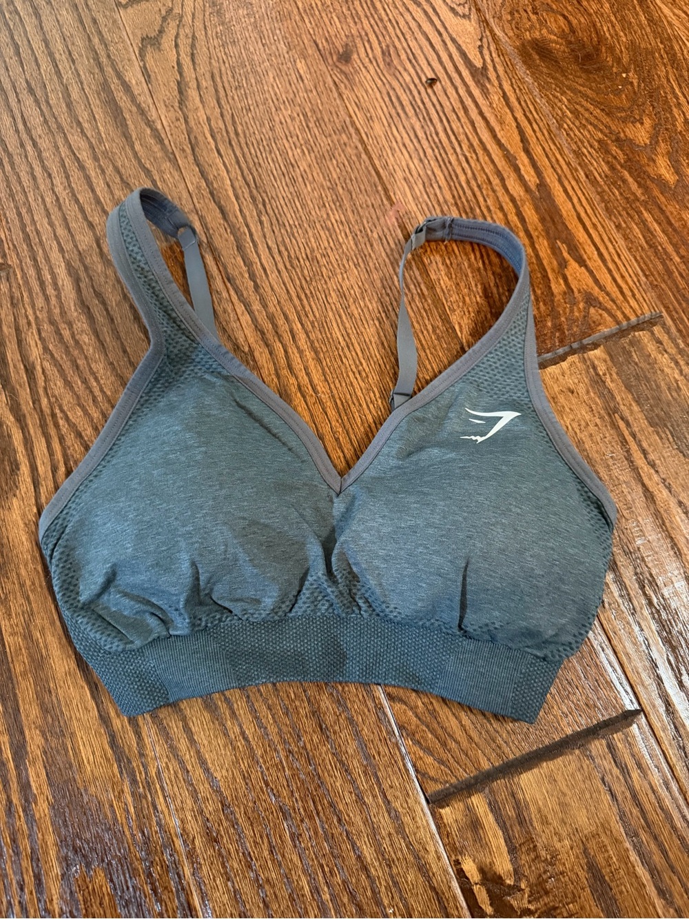 Gymshark Charcoal Seamless Light Support Sports Bra